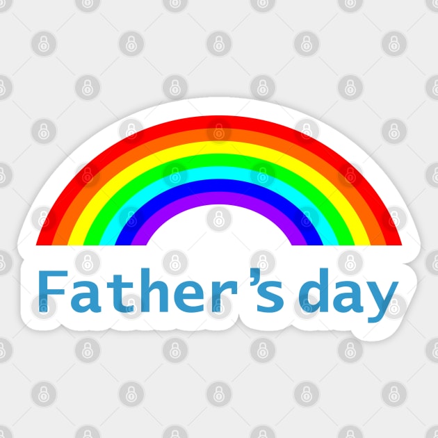 Fathers Day Rainbow Sticker by ellenhenryart